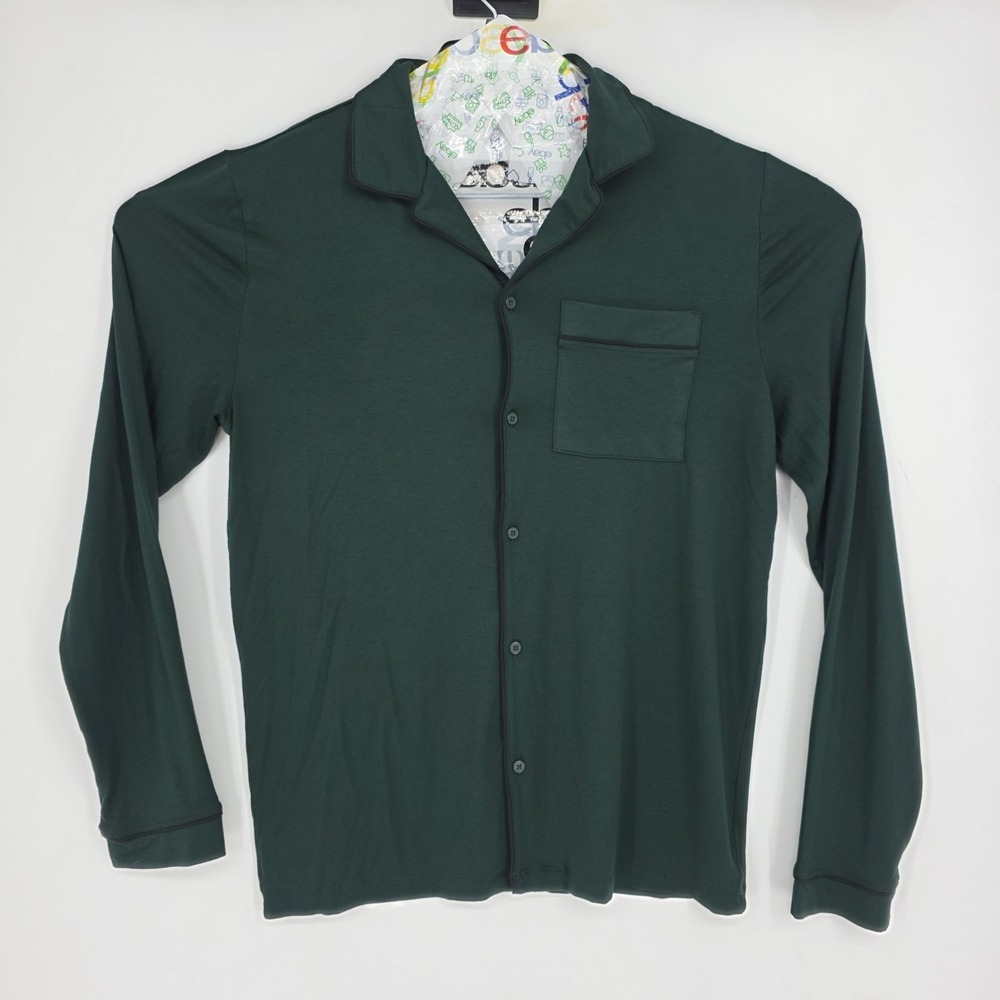 Tommy‎ John Shirt Mens Small Green Pullover Long Sleeve Soft Top Lounge